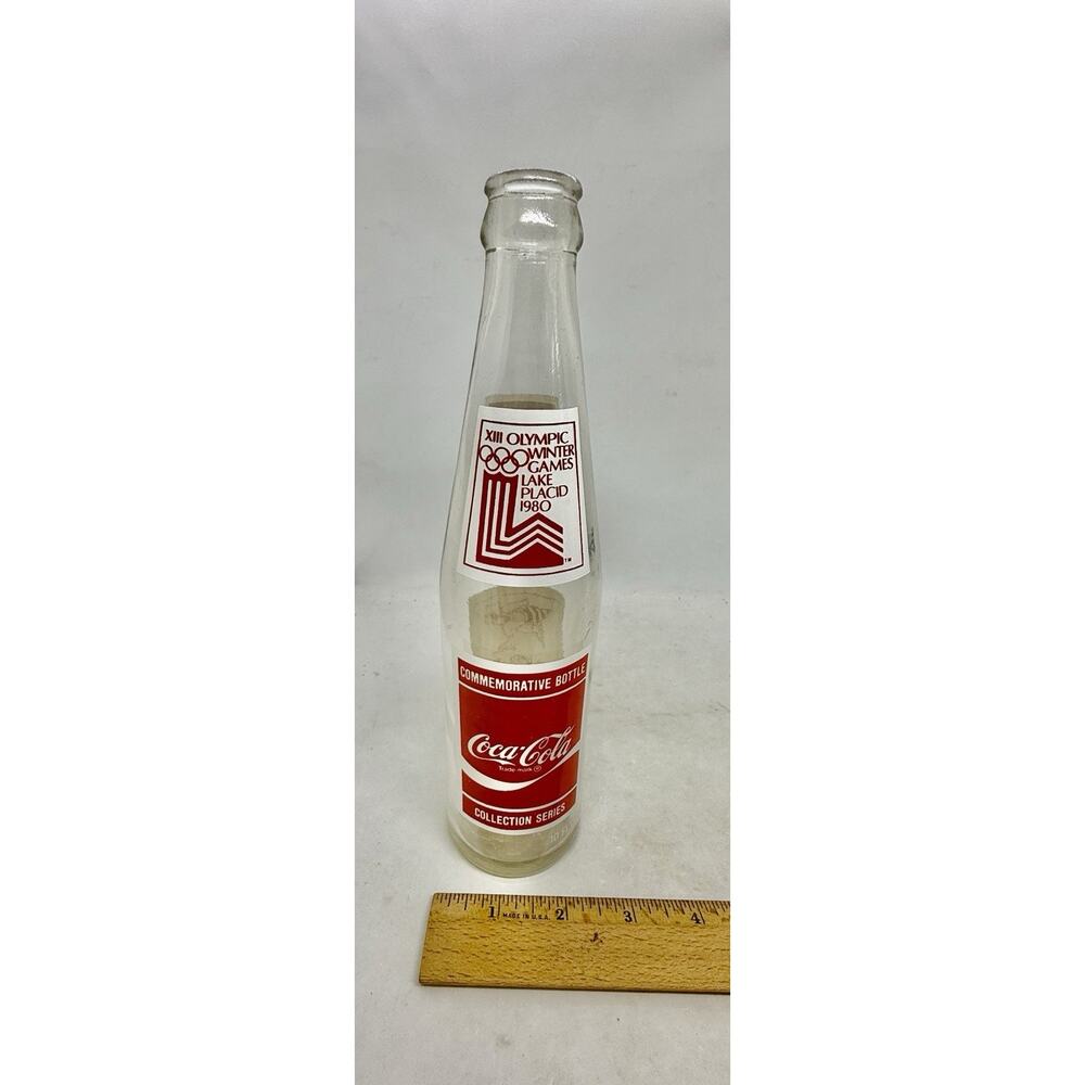 Coca-Cola Bottle 1980 Lake Placid XIII Winter Olympic Games Men’s Speedskating - Picture 13 of 14